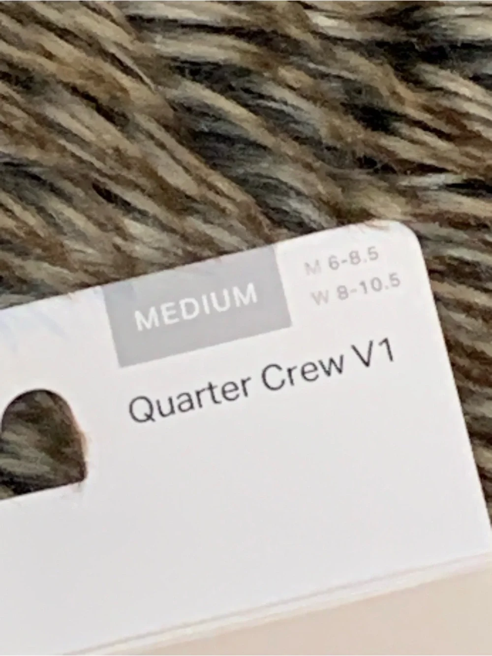 Vuori Quarter Crew V1 Sock 2.0 M 6-8.5 W 8-10.5 Yellow NWT